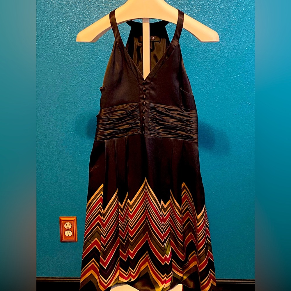Nine West black tuxedo inspired dress